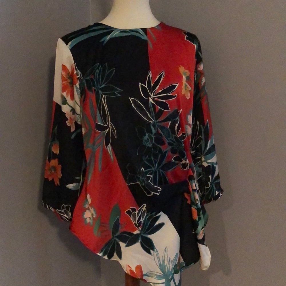 Striking blouse!